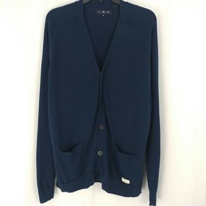 ✔️ Five Four Mark McNairy Navy V-Neck Cardigan